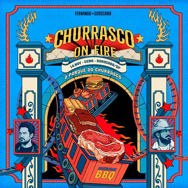 Churrasco On Fire